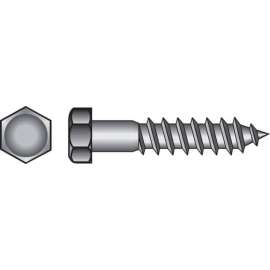 Hillman 1/2 in. X 6 in. L Hex Hot Dipped Galvanized Steel Lag Screw 25 pk
