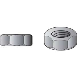 Hillman 4 in. Zinc-Plated Steel SAE Screw Nut 100 pk