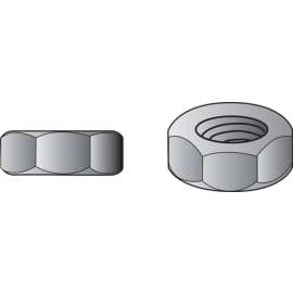 Hillman 8 in. Zinc-Plated Steel SAE Screw Nut 100 pk