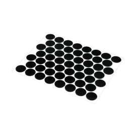Prime-Line Round Plastic Screw Hole Cover 9/16 in. D X 0.25 in. L 53 pk Black