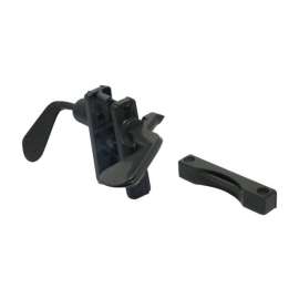 Barton Kramer Bronze Black Aluminum InSwing Latch 1 pk