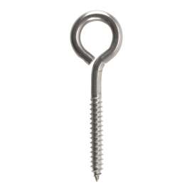 Hampton 3/8 in. X 8 in. L Stainless Stainless Steel Lag Thread Eyebolt