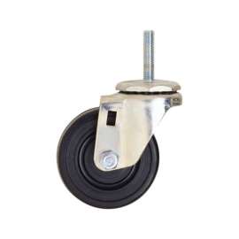 InterMetro 3 in. D Swivel Hard Rubber Caster 300 lb 1 pk
