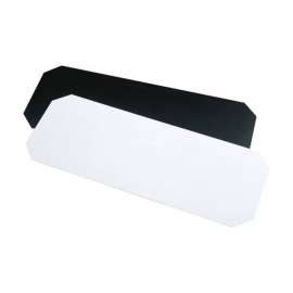 InterMetro 14 in. W X 36 in. D Black/White Laminate Shelf Inlay