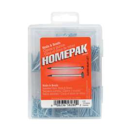 Hillman Assorted in. Assorted Steel Assorted Nails, Tacks, Brads and Screws Set Assorted Head