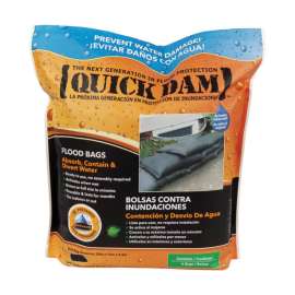 Quick Dam 3.5 in. H X 12 in. W X 24 in. L Flood Barrier 6 pk