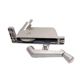 Barton Kramer Satin Metallic Aluminum Vertical Awning Window Operator For T.M. Windows