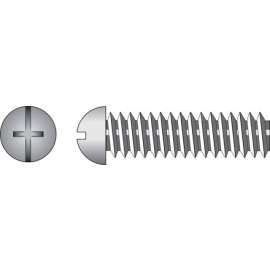 Hillman No. 8-32 X 1-3/4 in. L Combination Round Head Zinc-Plated Steel Machine Screws 100 pk