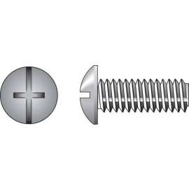 Hillman No. 1/4-20 X 1 in. L Combination Truss Head Zinc-Plated Steel Machine Screws 100 pk