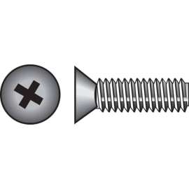 Hillman No. 1/4-20 X 1-1/2 in. L Phillips Flat Head Stainless Steel Machine Screws 100 pk