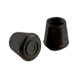 Shepherd Hardware Rubber Leg Tip Black Round 2 pk