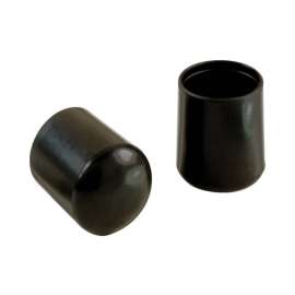 Shepherd Hardware Vinyl Leg Tip Black Round 4 pk