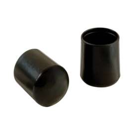 Shepherd Hardware Vinyl Leg Tip Black Round 4 pk