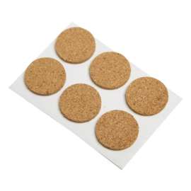 Shepherd Hardware Cork Self Adhesive Protective Pad Brown Round 3/4 in. W 12 pk