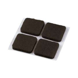 Shepherd Hardware Felt Self Adhesive Pad Brown Square 12 pk