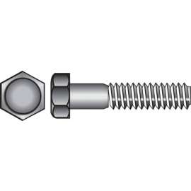 Hillman 7/16 in. D X 4-1/2 in. L Zinc Plated Steel Hex Bolt 25 pk