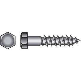 Hillman 1/4 in. X 1-1/2 in. L Hex Zinc-Plated Steel Lag Screw 100 pk
