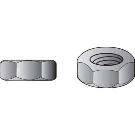 Hillman 3/8 in. Zinc-Plated Steel SAE Hex Nut 100 pk