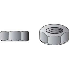 Hillman 7/16 in. Zinc-Plated Steel USS Hex Nut 352 pk