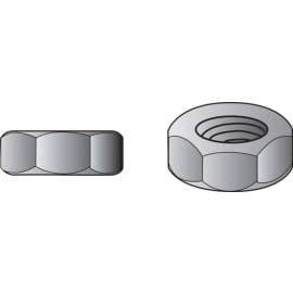 Hillman 1/2 in. Zinc-Plated Steel USS Hex Nut 267 pk