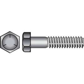 Hillman 1/4 in. D X 3/4 in. L Heat Treated Zinc Steel Hex Head Cap Screw 100 pk