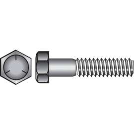Hillman 1/4 in. D X 1-1/2 in. L Heat Treated Zinc Steel Hex Head Cap Screw 100 pk