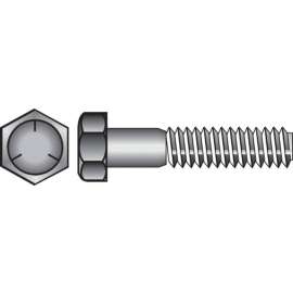 Hillman 5/16 in. D X 1 in. L Heat Treated Zinc Steel Hex Head Cap Screw 100 pk