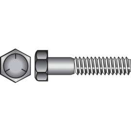 Hillman 7/16 in. D X 1-1/2 in. L Heat Treated Zinc Steel Hex Head Cap Screw 50 pk