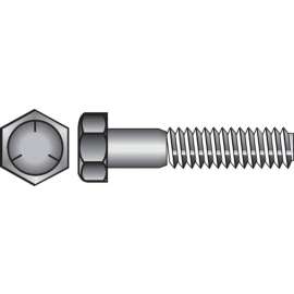 Hillman 7/16 in. D X 2 in. L Heat Treated Zinc Steel Hex Head Cap Screw 50 pk