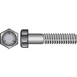 Hillman 7/16 in. D X 3-1/2 in. L Heat Treated Zinc Steel Hex Head Cap Screw 25 pk