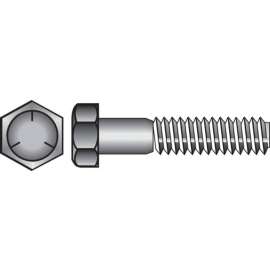 Hillman 7/16 in. D X 5 in. L Heat Treated Zinc Steel Hex Head Cap Screw 50 pk