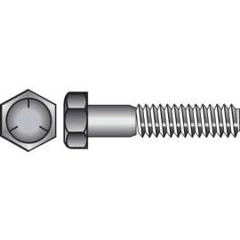Hillman 5/8 in. D X 4-1/2 in. L Heat Treated Zinc Steel Hex Head Cap Screw 25 pk