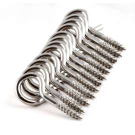 Hangman Silver Open Loop Christmas Light Hangers 12 pk