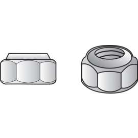 Hillman 3/4 in. Zinc-Plated Steel USS Nylon Lock Nut 20 pk