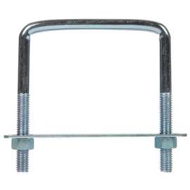 Hampton 3/8 in. X 3-3/4 in. W X 4 in. L Coarse Zinc-Plated Steel Lumber Size Square Bend U-Bolt