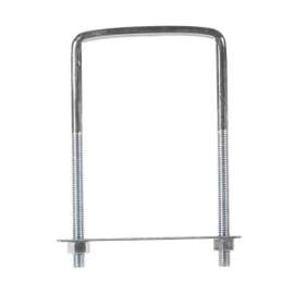 Hampton 3-3/4 in. X 3-5/8 in. W X 6 in. L Coarse Zinc-Plated Steel Lumber Size Square Bend U-Bolt