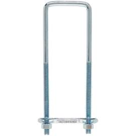 Hampton 5/16 in. X 2 in. W X 6-3/4 in. L Coarse Zinc-Plated Steel Square Bend U Bolt