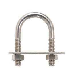 Hampton 1/4 in. X 1 in. W X 1-3/4 in. L Coarse Stainless Steel U-Bolt