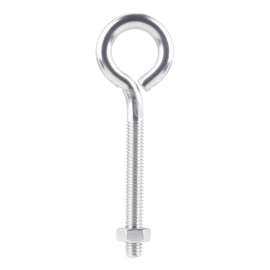 Hampton 5/16 in. X 4 in. L Stainless Stainless Steel Eyebolt with Nut Nut Included