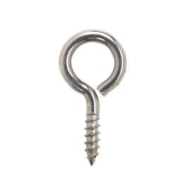 Hampton 3/16 in. D X 1-5/8 in. L Polished Stainless Steel Screw Eye 60 lb. cap. 1 pk