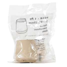 Shepherd Hardware Rubber Leg Tip White Round 1-1/4 in. W 40 pk
