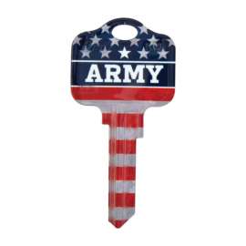 Kaba Ilco Schlage Army/Flag House/Office Key Blank Single