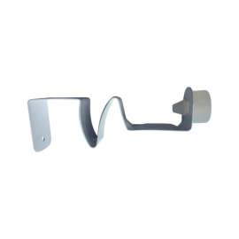 STOPPCLIPP 3 in. W X 3 in. L Steel White Door Stop Mounts to door