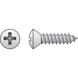 Hillman No. 12 X 1-1/4 in. L Phillips Oval Head Sheet Metal Screws 100 pk
