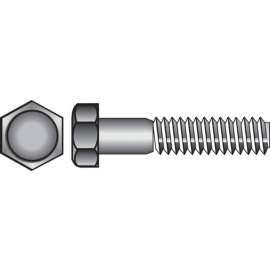 Hillman 5/16-18 in. D X 4 in. L Stainless Steel Hex Head Cap Screw 25 pk