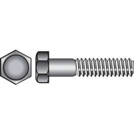 Hillman 3/8-16 in. D X 1 in. L Stainless Steel Hex Head Cap Screw 50 pk
