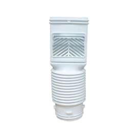 Amerimax FlexGrate 4.625 in. W X 4.625 in. L White Vinyl Downspout Filter