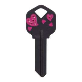 Hillman DIVA Hearts House/Office Universal Key Blank Single
