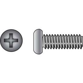Hillman No. 1/4-20 X 3/4 in. L Phillips Pan Head Stainless Steel Machine Screws 100 pk