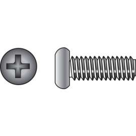 Hillman No. 10-24 X 1/2 in. L Phillips Pan Head Stainless Steel Machine Screws 100 pk